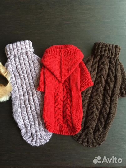 Вязаная одежда для собак и кошек