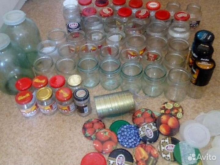 Банки стеклянные 3, 2, 1.5, 1, 0,5, 0,7, 0,2 л