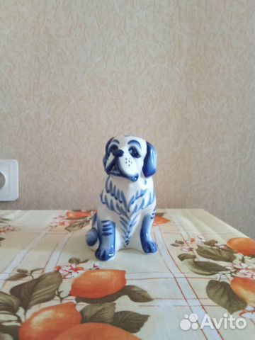 Собака. Гжель