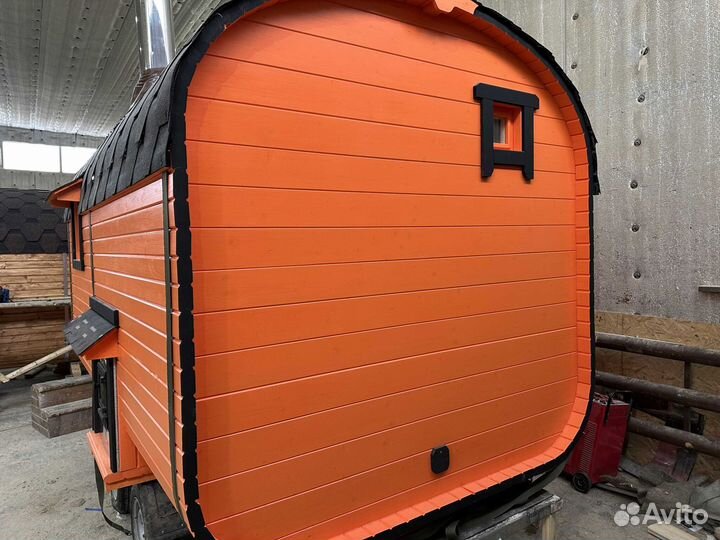 Баня бочка квадро на заказ
