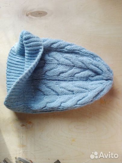 Шапка вязаная на весну осень шапка бини берет