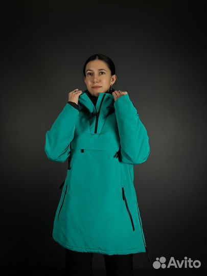 Анорак горнолыжный унисекс Running Rivere зелёный