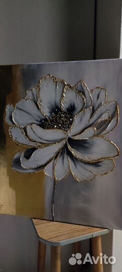 Картина интерьерная. Белый цветок