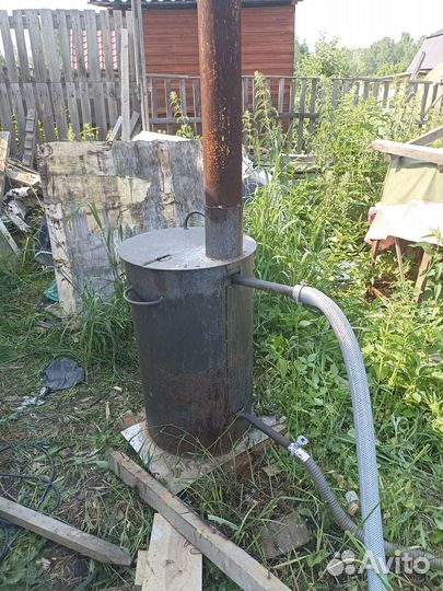 Каркасный бассейн с печкой