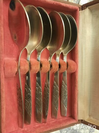 Мельхиоровые ложки вилки ножи СССР