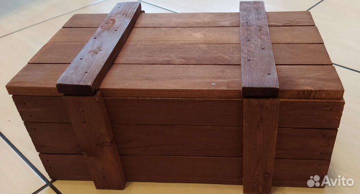 Корзина плетеная для подарков. Ящик для декора или