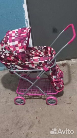 Коляска кукольная с сумочкой