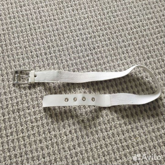 Ремень женский белый