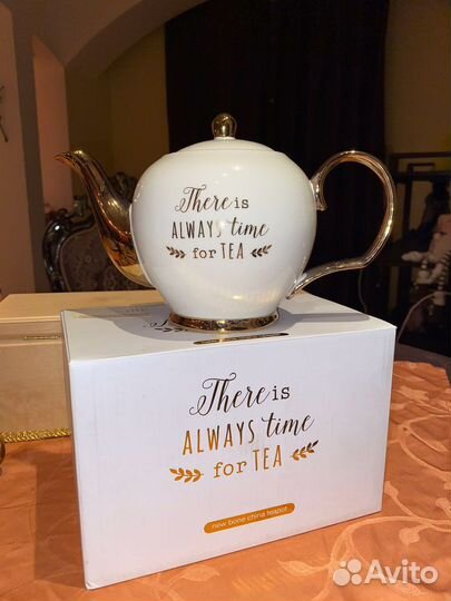 Чайник заварочный фарфор новый