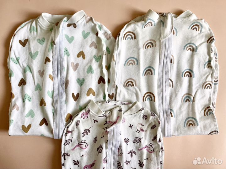 Пеленки коконы на молнии 0-3 месяца