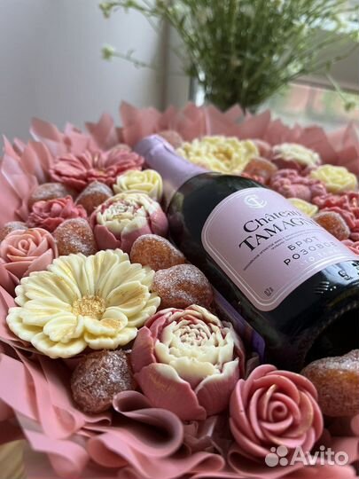 Съедобный букет из шоколада/ из конфет/ из цветов