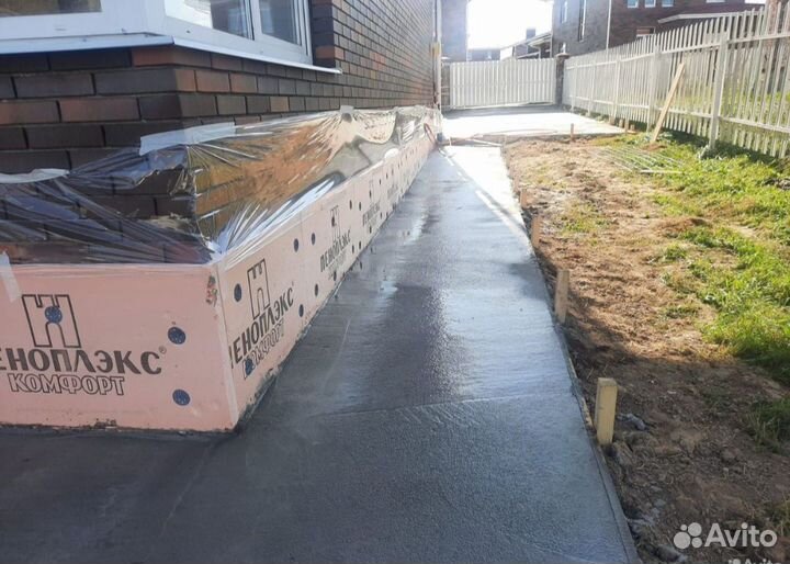 Заливка фундамента отмоски заезды