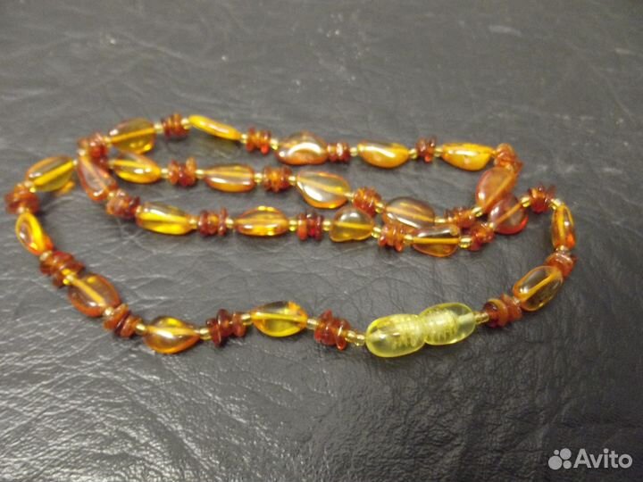 Бусы натуральный янтарь СССР