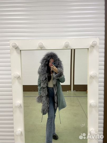 Парка с натуральным мехом