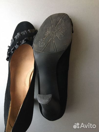 Туфли женские замшевые