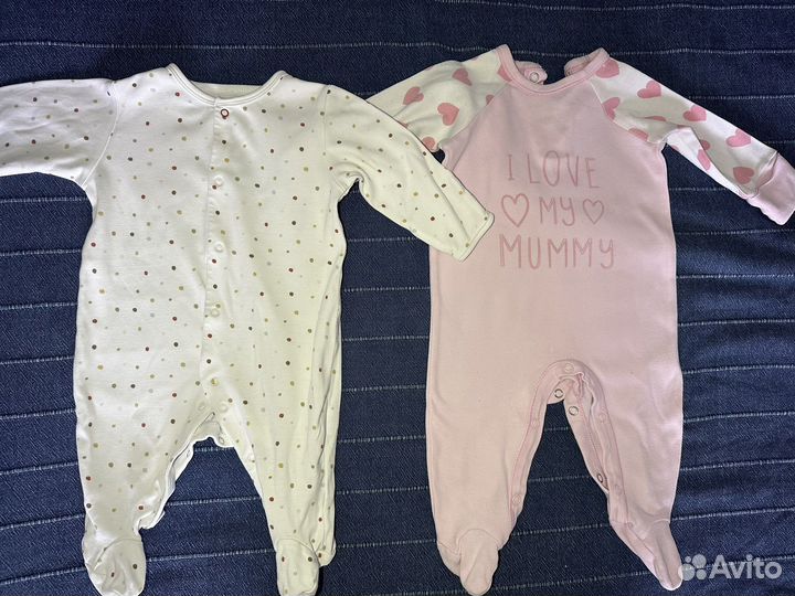 Вещи пакетом для девочки 0-3 месяца