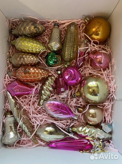 Елочные новогодние игрушки СССР