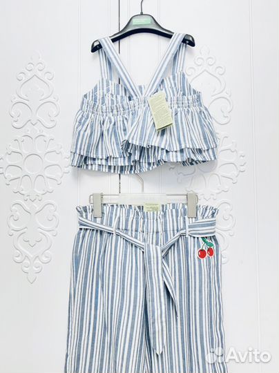 Новый комплект: топ и брюки Benneton 9-10