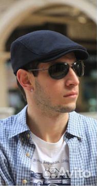 Кепка/берет чёрный, мужской S