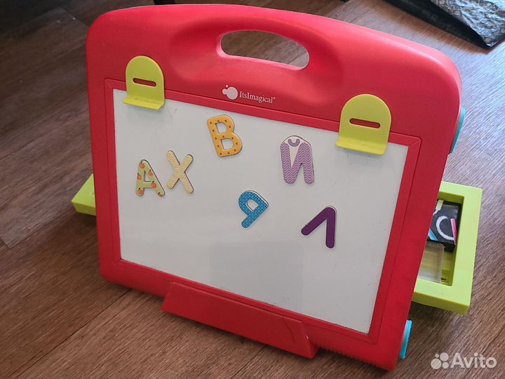 Доска детская для рисования магнитная и для мела