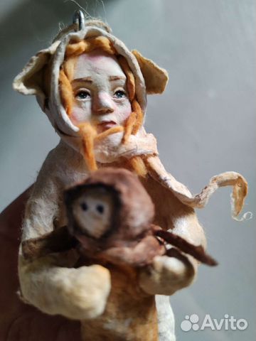 Ватная ёлочная игрушка