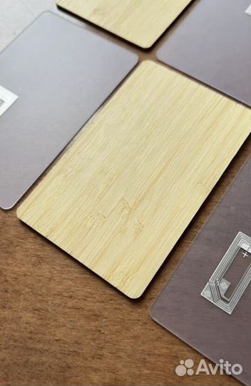 NFC визитки (карточки) прозрачные пластик