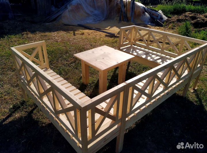 Комплект скамеек для террасы