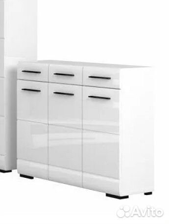 Комод глянец белый бу lazurit