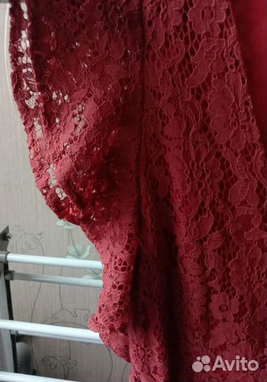 Платье миди кружевное Boohoo 46 размер