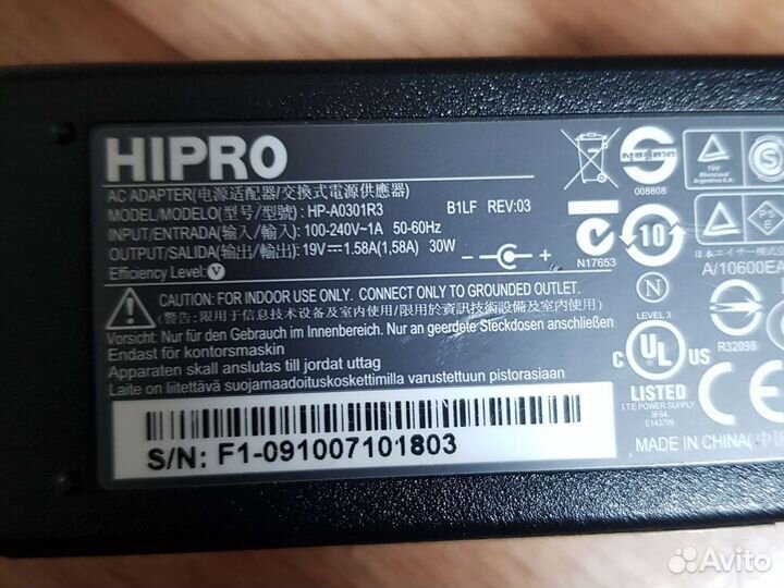 Блок питания acer 19v 1,58a