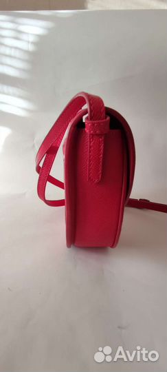 Сумка женская через плечо красная