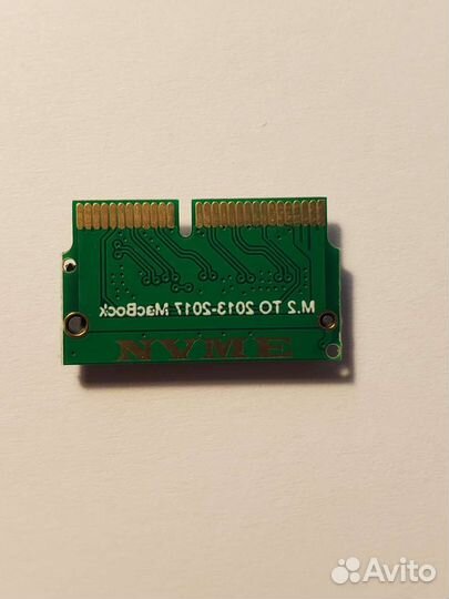 Переходник адаптер nvme ssd m2 на apple macbook