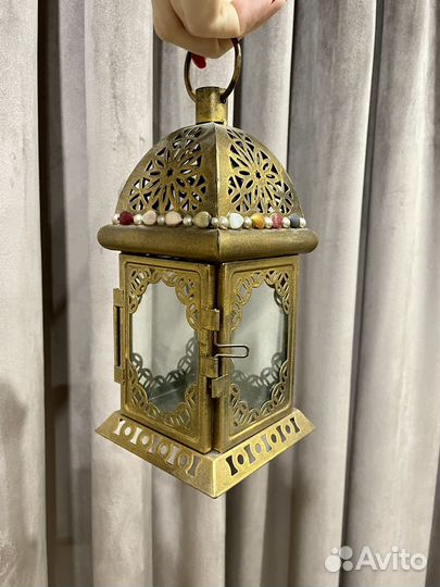 Подсвечник фонарь в восточном стиле