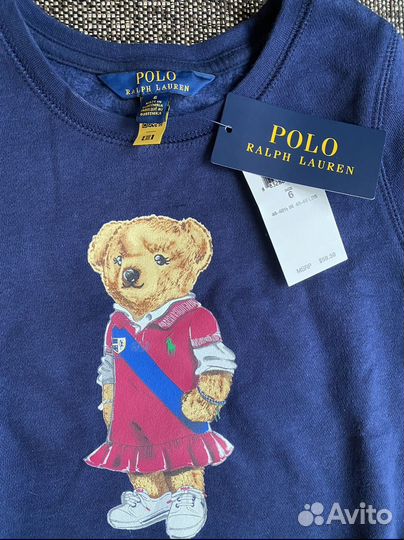 Polo bear Ralph Lauren оригинал свитшот толстовка