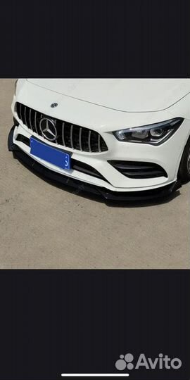 Сплиттер/Нижняя губа под mercedes cla 200 c118