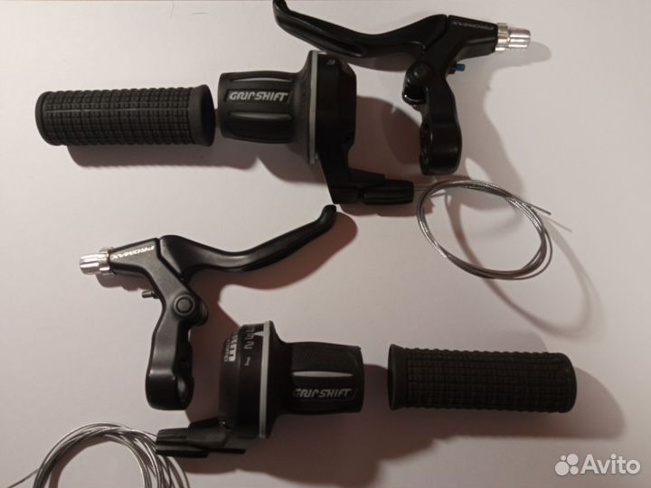 Манетки sram mrx comp, ручки тормозов, грипсы