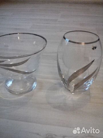 Комплект из ваз для цветов и фруктов,Богемия