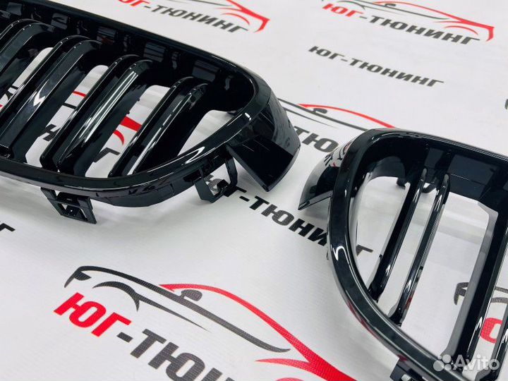 Ноздри на BMW 3 f30 в стиле М3 черная глянцевая