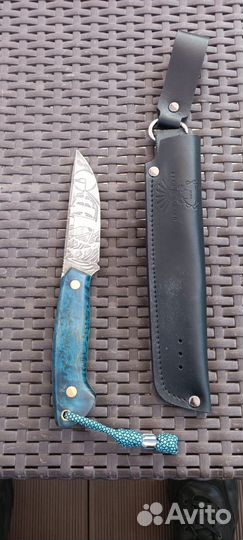 Нож с травлением