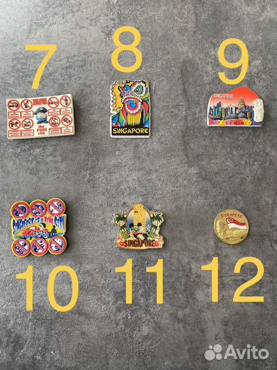 Магниты из Сингапура, Малайзии