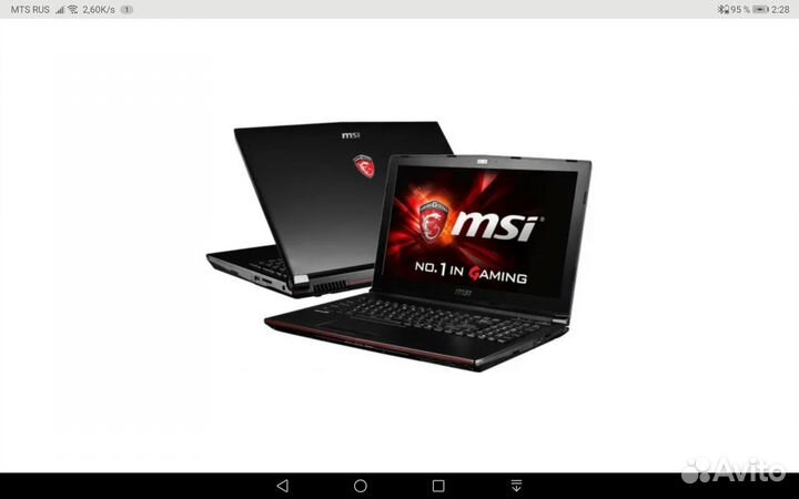 Игровой ноутбук msi