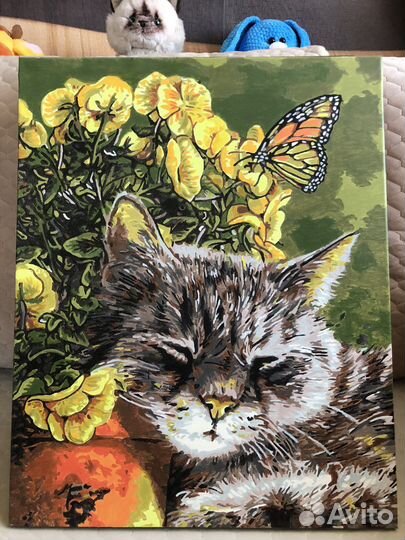 Картина по номерам готовая/нарисованная