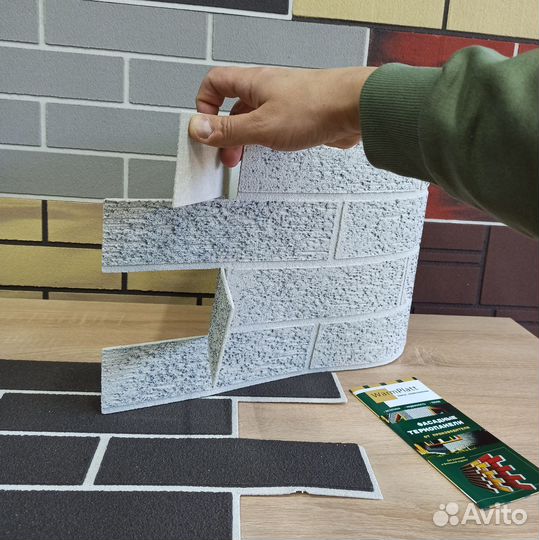 Гибкий кирпич легкий монтаж без затирки швов