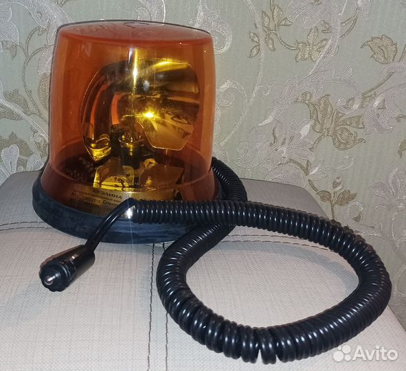 Проблесковый Маяк Спектр12У на магните, желтый