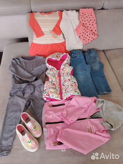 Пакет вещей для девочки 2 года