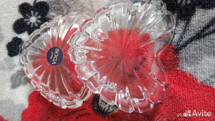 Шкатулка для украшений хрустальная