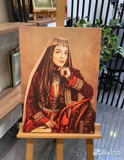 Портрет на холсте - печать фото