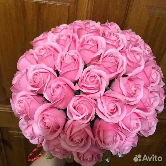 Подарочные цветочные композции из парф-го мыла