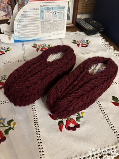 Следки вязаные ручной работы размер 32-34