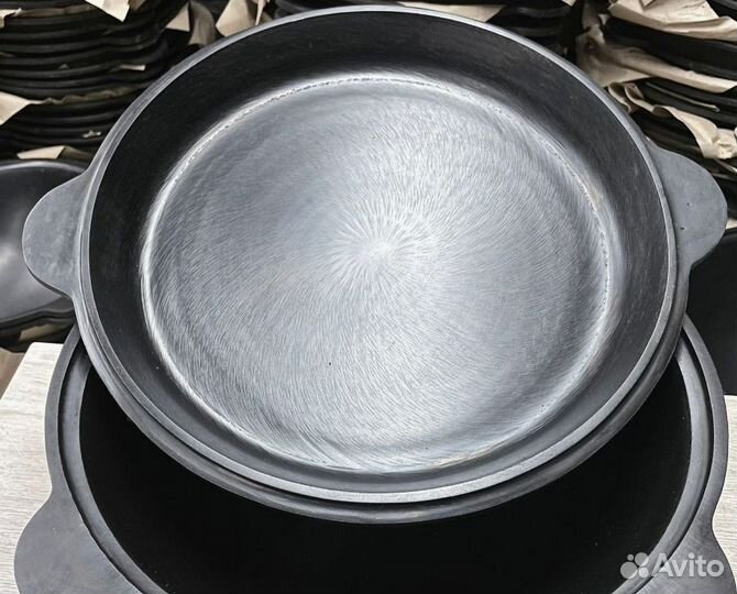Чугунная сковорода крышка Премиум